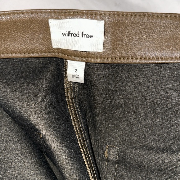 Aritzia Wilfred Free the lucy pants rustical brown size 2 - Picture 8 of 8
